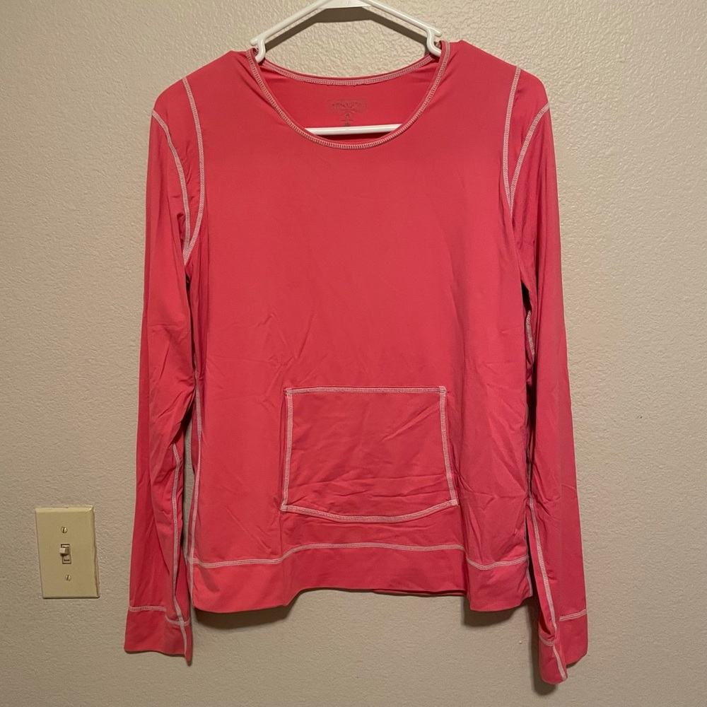❌SOLD❌ Athleta Womens Rash Guard Swim Surf Shirt Long Sleeve Pink Sun Shade sz M - Picture 10 of 12